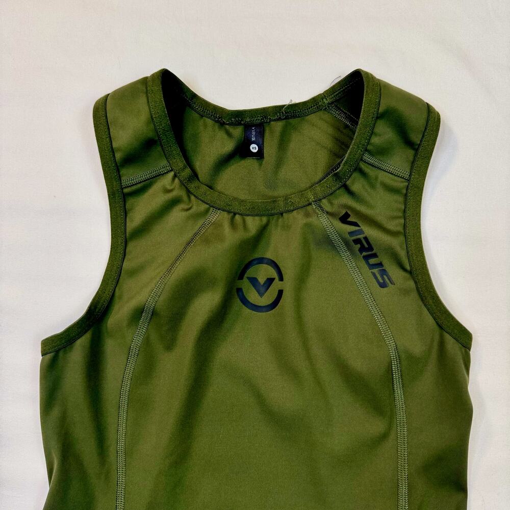 Virus Elevate V2 Singlet Wrestling Powerlifting Evergreen Green Women's XS - Picture 11 of 13